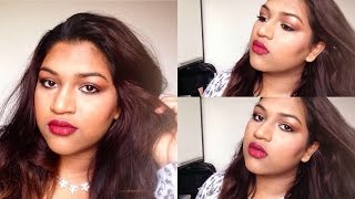 Autumn inspired makeup tutorial for brown/Indian girls ( NC 45 )