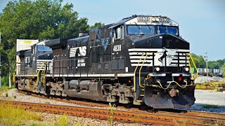 CSX I129, NS 288 and 287 by Decatur Depot - 09-23-24