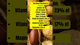 Peanut Nutrition Per Serving #peanuts #peanut #nutnutrition