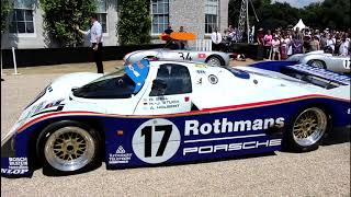 Goodwood Festival of Speed 2018: the Porsche Moment - music, Derek Bell, fireworks, cars