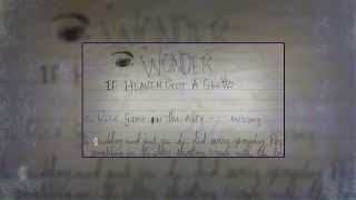 Tupac Handwritten Concept Storyboard For I Wonder If Heaven Got A Ghetto Music Video