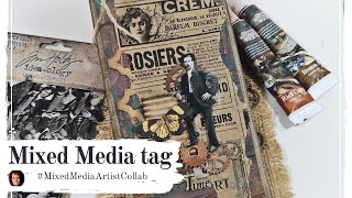 Being creative with leftovers - Mixed Media tag - #mixedmediaartistscollab #tags #mixedmediatag