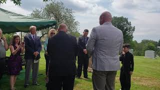 Ruth Burke Rest in Peace Symbolic Dove Release St Louis Doves