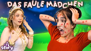 Das Faule Mädchen + Mutter Holle's Überraschung |Gute nacht geschichte Deutsch| A Story German