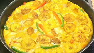 easy egg and plantain frittata recipe #slimchizzy#breakfastidea