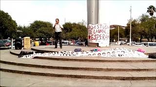 Mitin en la Flama de la verdad de la UANL a 5 años de la desaparición de los 43 de Ayotzinapa