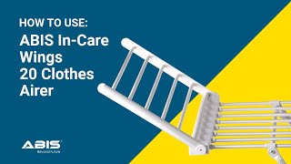 How to use the ABIS In-Care Wings Airer - Electric Clothes Drying Rack Usage