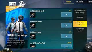 How to use your TEAM UP medal Exchange on PUBG Mobile