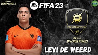 LEVI DE WEERD VS JELMFIFA - FIFA 23 / DIVISION RIVALS / FUT23