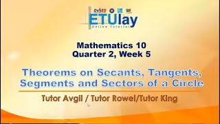 Theorems on Secants, Tangents, Segments and Sectors of a Circle || Math 10 || Quarter 2 Week 5