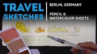 Sketching with Pencil and Watercolor Sheets