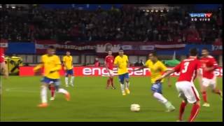 Gol Roberto Firmino - Austria 1 x 2 Brasil - Amistoso 2014 - 18/11/2014