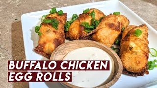 Buffalo Chicken Egg Rolls || Reinventing The Meal