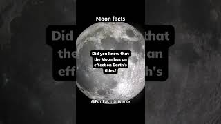 The Moon's Gravitational Influence on Earth's Tides #shorts #universefacts #subscribe