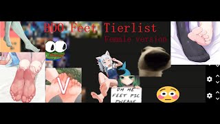 Black Desert Online Feet Tierlist (female only)