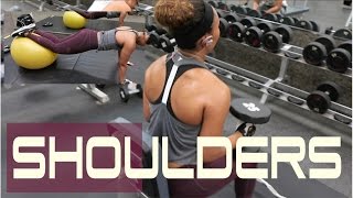 WEEKEND GYM ROUTINE: SHOULDER DAY W/ CORE!!