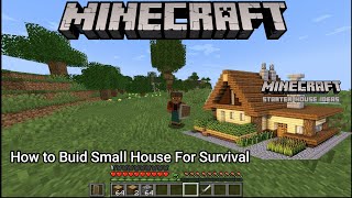 HOW TO BUILD A SMALL HOUSE 🏠FOR SURVIVAL IN MINECRAFT | घर कैसे बनाते हैं?