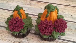 Pumpkin & Mum Fall Buttercream Flowers