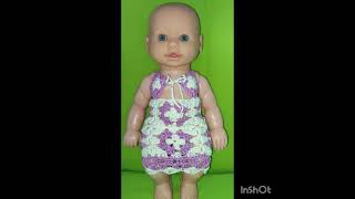 #crochet vestido de Crochê para Boneca Bebê @milyartesanatoecroche6247