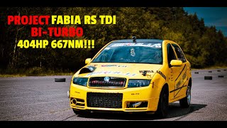 #RACING #PROJECT #BITURBO #ŠKODA FABIA RS TDI 404HP 667NM #6000RPM+🔥TDI #HOLSET POWER @  CZECH - SK