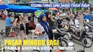 PASAR PAGI TAMAN BUNGA SUMENEP YANG SELALU DI PADATI PENGUNJUNG