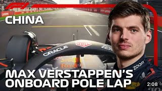 Max verstappen's Pole Lap Chinese Grand Prix [F1 2024]