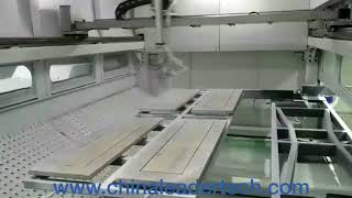 Automatic 5 axis spray machine for door and cabinet Italy America Qatar Oman Saudi Kuwait