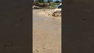 Volvió a desbordar el río Santa María, en Tucumán