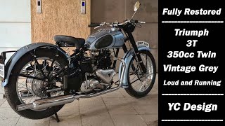 Triumph 3T 350cc Twin | Vintage Grey | Loud and Roaring | YC Design