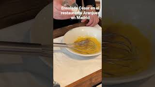 Ensalada César, receta original del Rest Aranjuez en Madrid