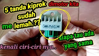 tanda-tanda kiprok Lemah atau rusak