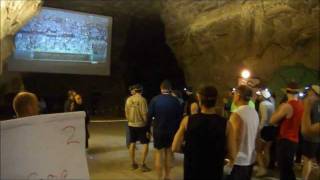 Sandmine Challenge 2-25-12 5 km run in a cave