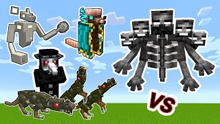 Mutant Wither Vs. Rats Monsters in Minecraft