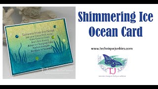 Shimmering Ice Ocean Card