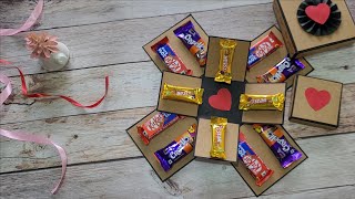 Chocolate explosion box tutorial| How to make Explosion box| Sheetal Khajure Ankalkote