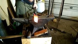 Hand forging kitchen knives part 5