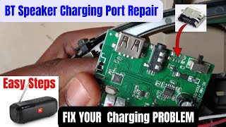 BT Speaker Charger Port Problem Repair || BT Speaker Not Charging & Dead