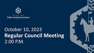 Regular Council Meeting - October 10, 2023