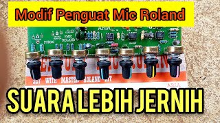 MODIF MIXER ROLAND 7 POTENSIO SUARA MENJADI LEBIH JERNIH & MANTAP.