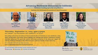 Advancing Multiracial Democracy in California - Pathways Leading to the 2024 Election