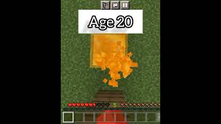 Cluches at Different Ages (World's smallest violin)#minecraft #shorts