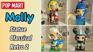 Unboxing Pop Mart Molly Artline Anniversary Statue Classical Retro Series 2