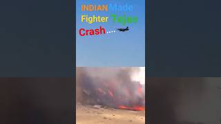 Indian Made LCA Tejas aircraft of the Indian Air Force (IAF) crashed in Rajasthan's Jaisalmer today