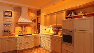 Моделирование кухонной мебели (А) c помощью v-ray 3.4 + 3ds max - интерьер 2 - ЧАСТЬ 1