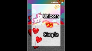 Unicorn vs simple / Unicorn 🦄 stationary vs simple 💖 stationary / #shorts #viral #trending / kdisa