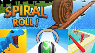 Dinosaur Rampage, Fun Race 3d, Spiral Rol, Sky Rolling Ball | Gameplay #games #mobilegames #mobile