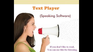 Text Player Speaking Software