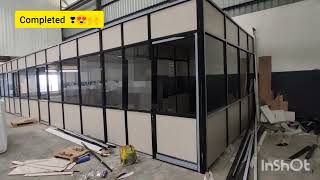 ✨ Aluminium  Partition Office Completed 🙌❤️😇#shorts