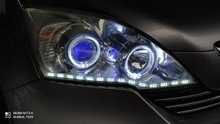 custom retrofit headlamp CRV gen3  | drl crv  | projie crv  | angel eyes crv