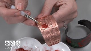 Cool Tools | Enameled Cyprus™ Copper Clay Cuff by Karen Trexler